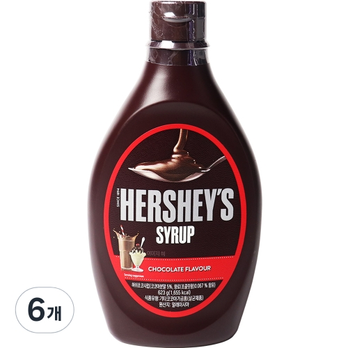 허쉬 초코 시럽 623g (6개)