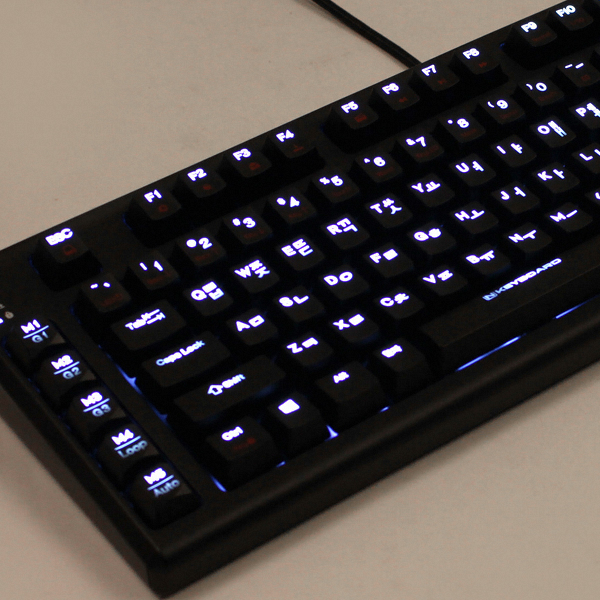 스카이디지탈 NKEYBOARD NKEY-F1 LED 게이밍키보드 (갈축)_이미지