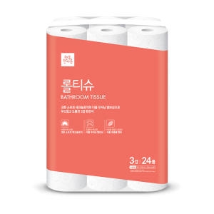  행복한아름 롤티슈 35m (24롤) [1팩]