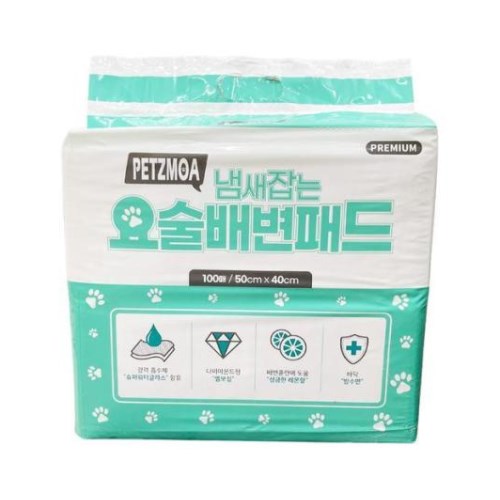 코비마운틴 페츠모아 냄새잡는 요술배변패드 표준형 100매 (1개)