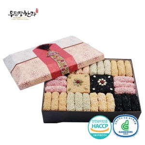 강릉사천한과 강릉사천 무진장한과 한지 중 3단 1.5kg_이미지