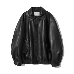 브이투 남성 465 3 VEGAN LEATHER OVERFIT JACKET_5004614