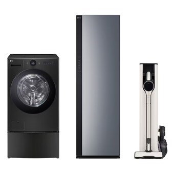 LG전자 트롬 오브제컬렉션 워시콤보 FH25KAX + 스타일러 <b>SC5GMR52</b> + 청소기 AX948BWE
