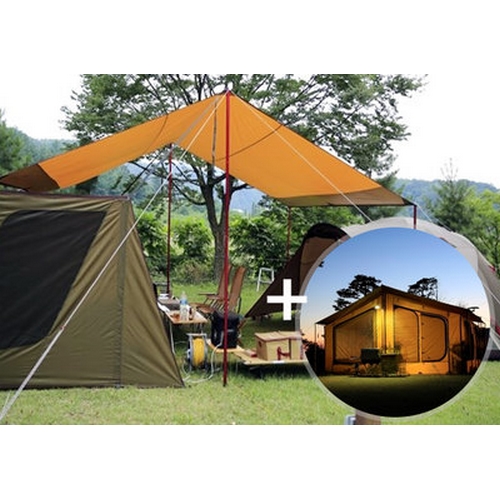 캠핑클럽 올뉴 타프스크린 세트 (타프 포함)