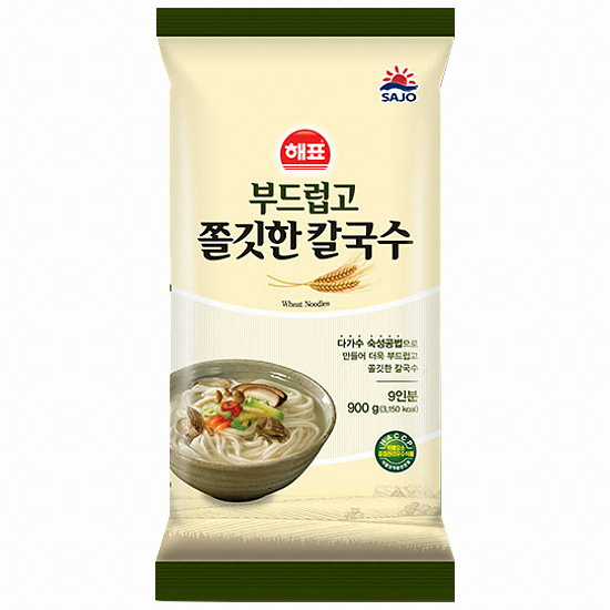 사조대림 해표 부드럽고 쫄깃한 칼국수 900g (5개)_이미지