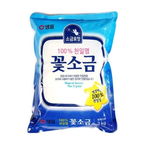 샘표 소금요정 꽃소금 3kg 낱개 100%천일염_이미지