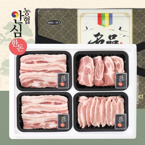 농협안심한돈 한마음 선물세트 1호 1.2kg (1개)_이미지
