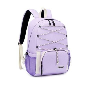 라일리 Rly 백팩 학생 중학생 캐주얼 스트링 보조 가방 퍼플 42546283_이미지