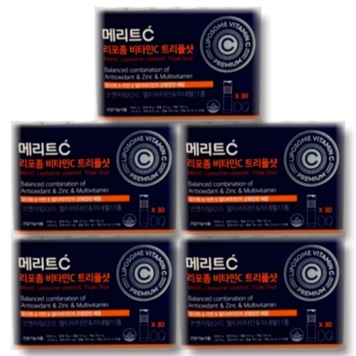 휴온스 메리트C 리포좀 비타민C 트리플샷 30병 (5개)_이미지