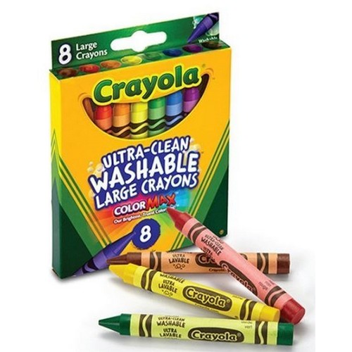 굵은 수성 크레용 8색 크레파스