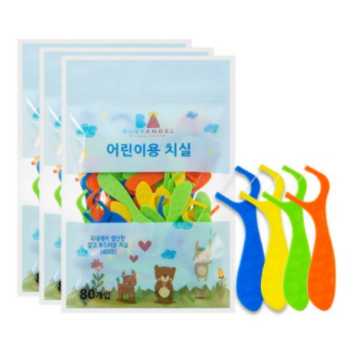 비지엔젤 ㅤ어린이용 치실 80개입 (3개)_이미지