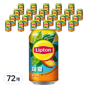 롯데칠성음료 립톤 제로 아이스티 복숭아 355ml (72개)_이미지