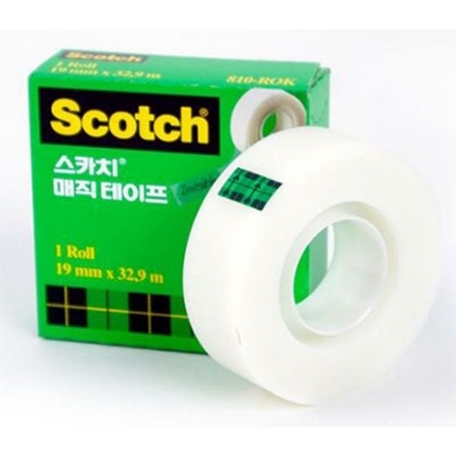 3M 스카치 810 매직 테이프 리필 19mm x 32.9m (1개)