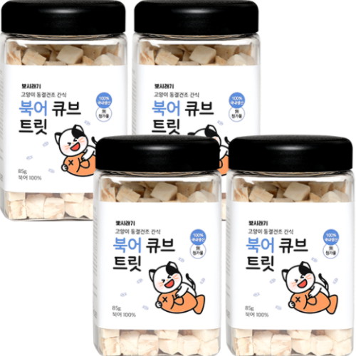 위드공감 뽀시래기 ㅤ고양이 동결건조 간식 북어 큐브 트릿 85g (4개)_이미지