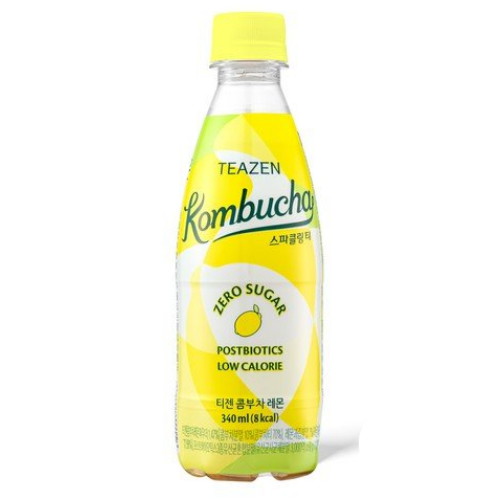 티젠 콤부차 스파클링 티 레몬 제로슈거 340ml (1개)_이미지