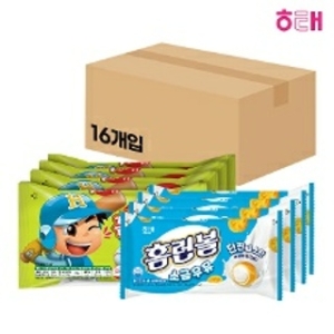 해태제과 홈런볼 초코 41g 8개 + 소금우유 41g 8개_이미지