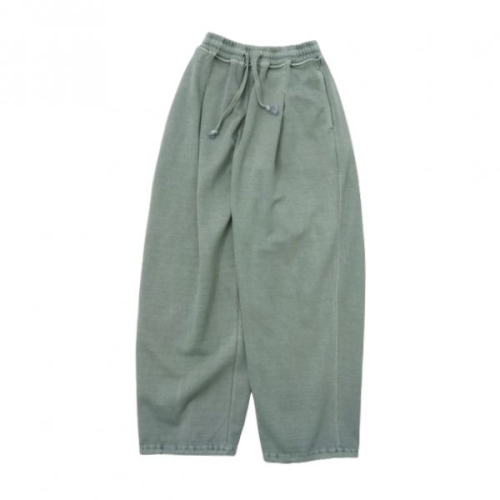 피그먼트 국내판 후브스 다잉 원턱 스웻팬츠 카키 427452