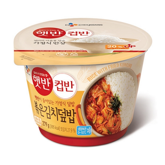 CJ제일제당 햇반 컵반 볶은김치덮밥 247g (12개)