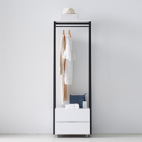 2단 이동식 서랍행거 600