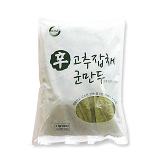 푸르온 고추잡채 군만두 1kg (1개)_이미지