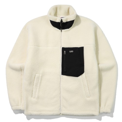 휠라 블록 우븐 패치 보아자켓 FS2PLE4103X (CRM, 크림)_이미지