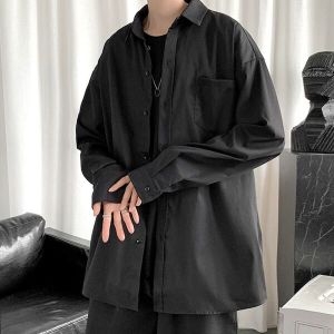 파파브로 모로엠 남성 깔끔 긴팔 무지 셔츠 ON-SHA-QWE42B92_이미지