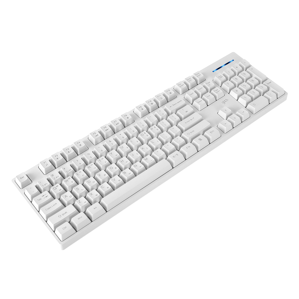 지클릭커 OFFICEPRO WK60 스탠다드 M 무선 (화이트)_이미지