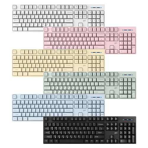 지클릭커 OFFICEPRO WK60 스탠다드 M 무선 (화이트)_이미지