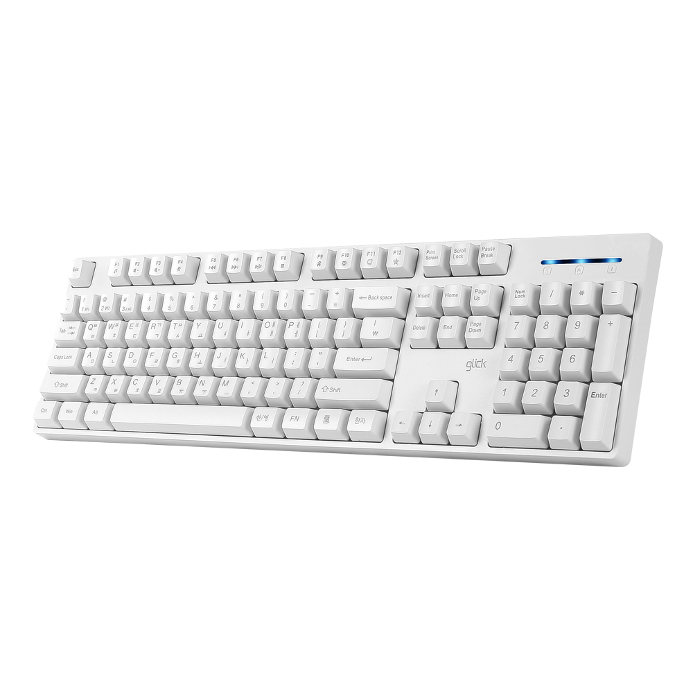 지클릭커 OFFICEPRO WK60 스탠다드 M 무선 (화이트)_이미지
