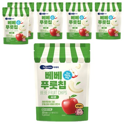 베베쿡 베베푸룻칩 사과 12g (6개)_이미지