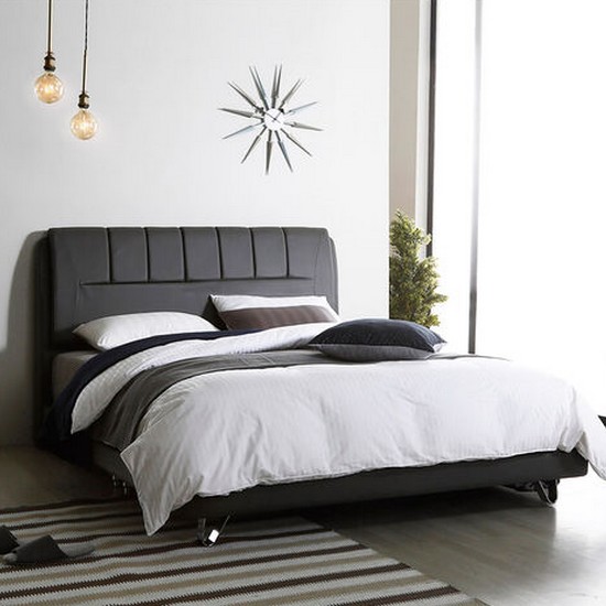 파로마 베드슬립 저상형 고급가죽 침대 SS (40T라텍폼스독립)