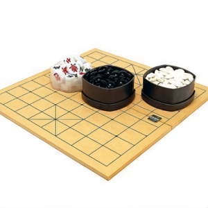 제이제이몰 장기바둑 풀세트 장기판 알 바둑판 10mm 장기 바둑 양면판+장기알+바둑알 국산_이미지