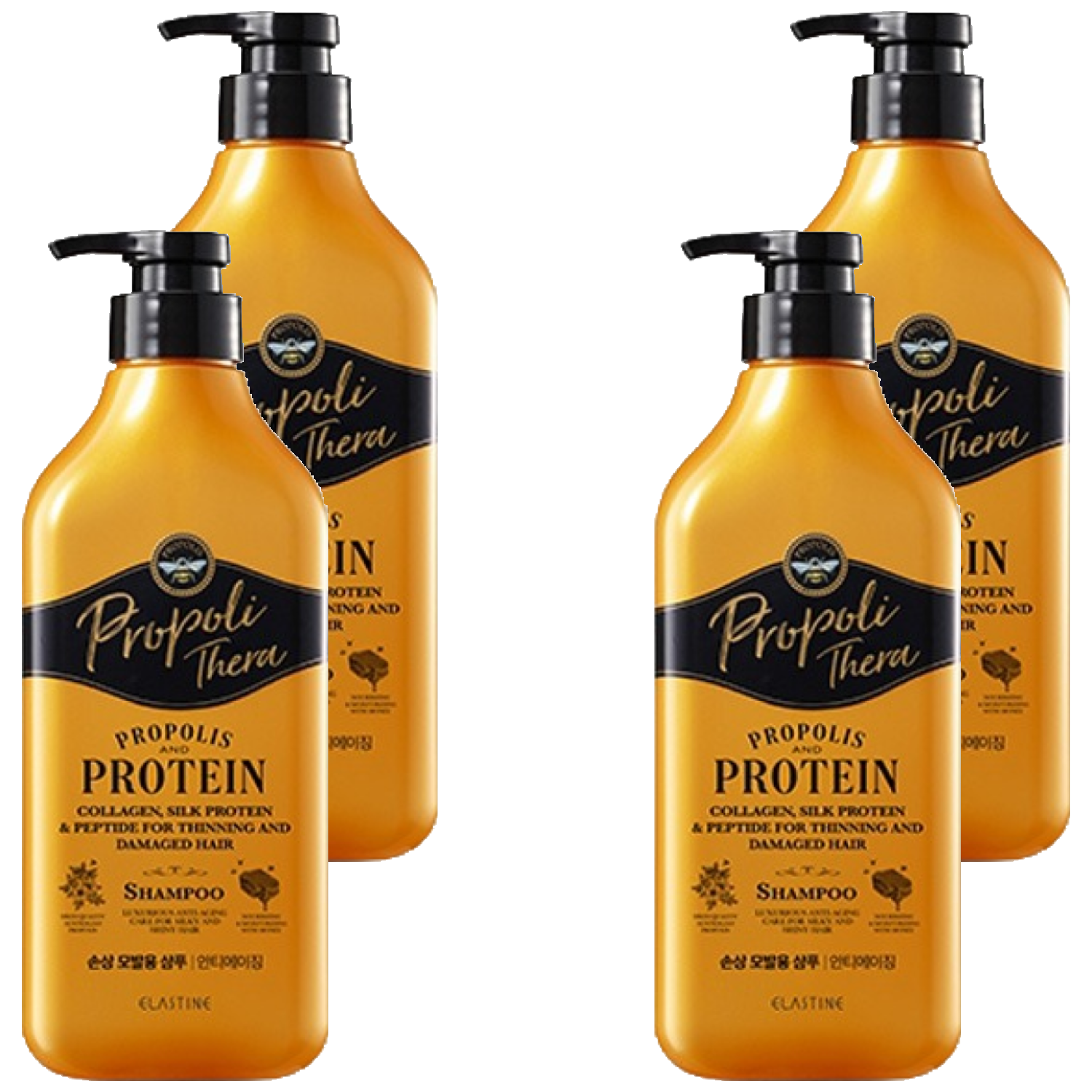 엘라스틴 프로폴리테라 손상모발 샴푸 500ml (4개)_이미지