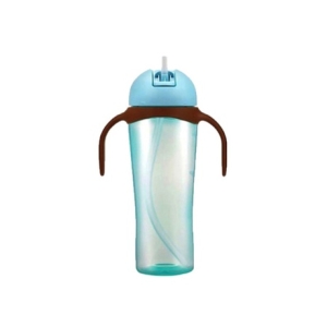 유아용 스트로 펭귄컵 블루 330ml 빨대컵