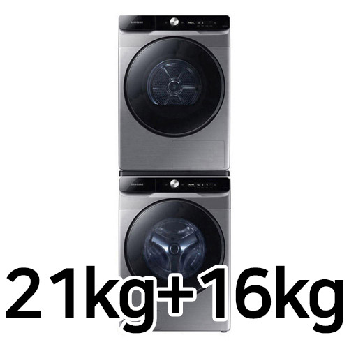 삼성전자 그랑데 AI WF21T6500KP + AI DV16T8740BP (상단설치키트 포함)_이미지