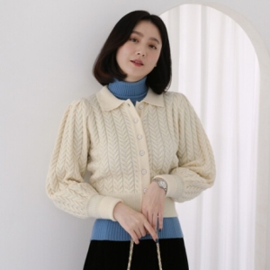 웬디즈갤러리 제이나 카라 가디건 HCD104_이미지