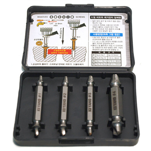 계양전기  볼트제거용 비트세트 KDSE-4