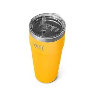 YETI Rambler 767.1g 26온스 빨대 컵 진공 단열 빨대 뚜껑이 있는 스테인리스 스틸 차콜 329613