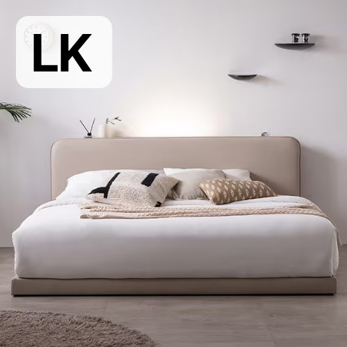 삼익가구 루시 수납형 저상형 LED침대 LK (7존독립스프링)_이미지