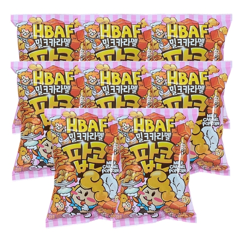 (주)바프 HBAF 밀크카라멜 팝콘 80g (8개)