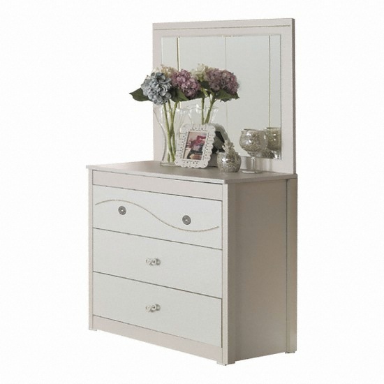 나무뜰 로즈마리 4단 서랍장+거울 (88cm)_이미지