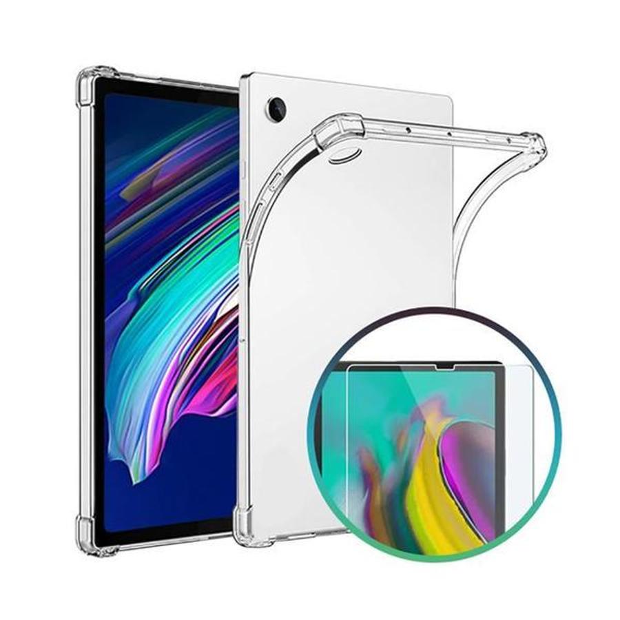셀러허브 갤럭시탭A 10.1 2019 에어백 범퍼 케이스+강화유리 보호필름 S11202467