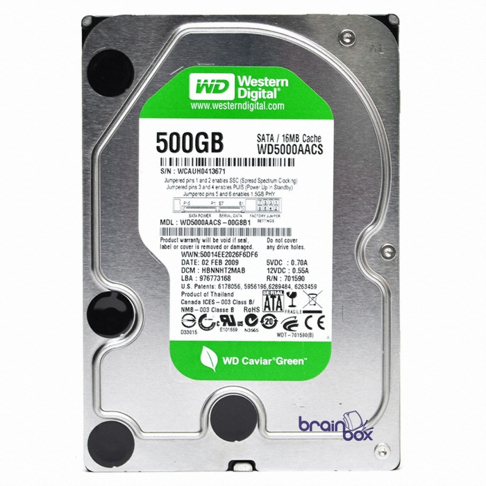 Western Digital WD Caviar Green SATA2/16M (WD5000AACS, 500GB)_이미지