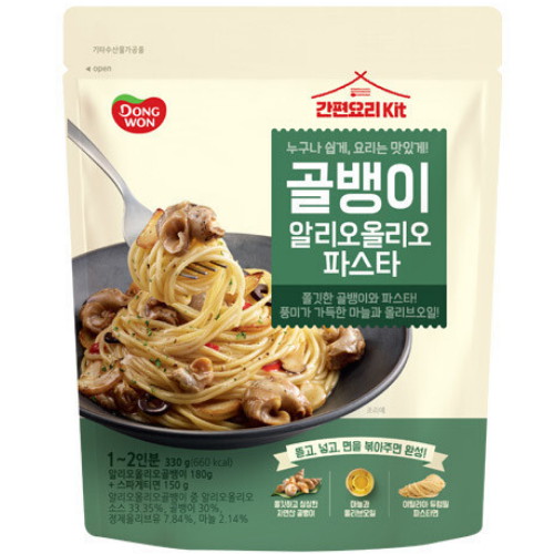 동원F&B 골뱅이 알리오올리오 파스타 300g (2개)