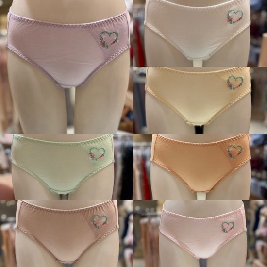비너스 하트꽃 여성 면팬티_vpt6957 (2매)