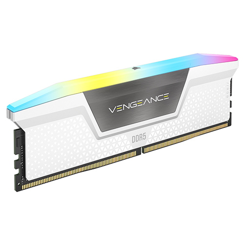 CORSAIR DDR5-6400 CL32 VENGEANCE RGB WHITE 패키지 (64GB(32Gx2))_이미지