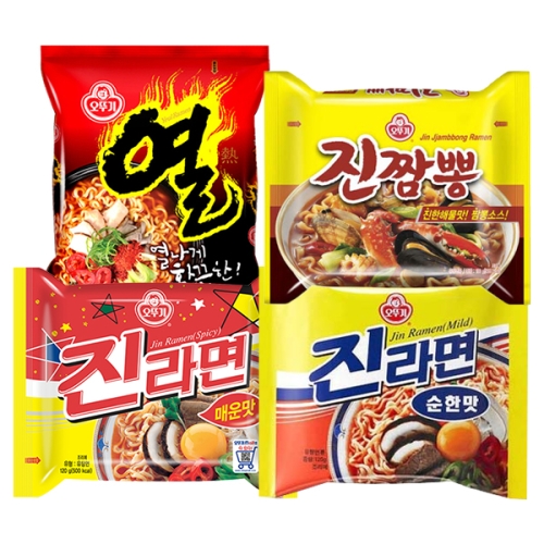 열라면15개 + 진짬뽕4개