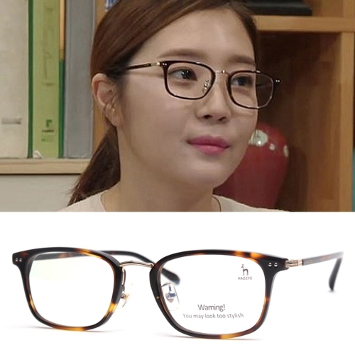 LF 헤지스 안경 HZ6205 다은착용 여자안경테 뿔테 연예인착용 브랜드 HZ6205 COL.1_이미지