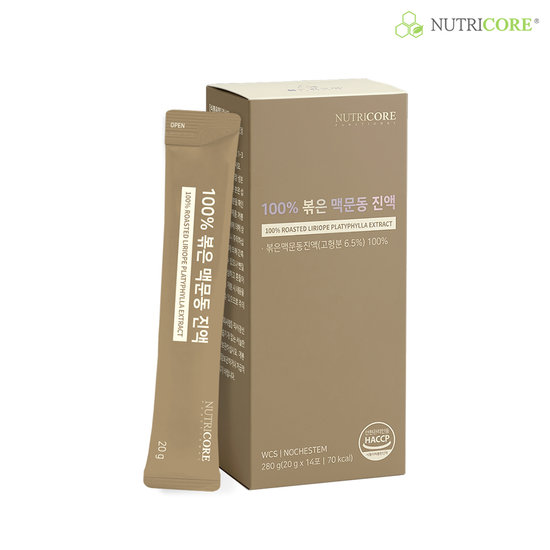 뉴트리코어 100% 볶은 맥문동 진액 20g 14포