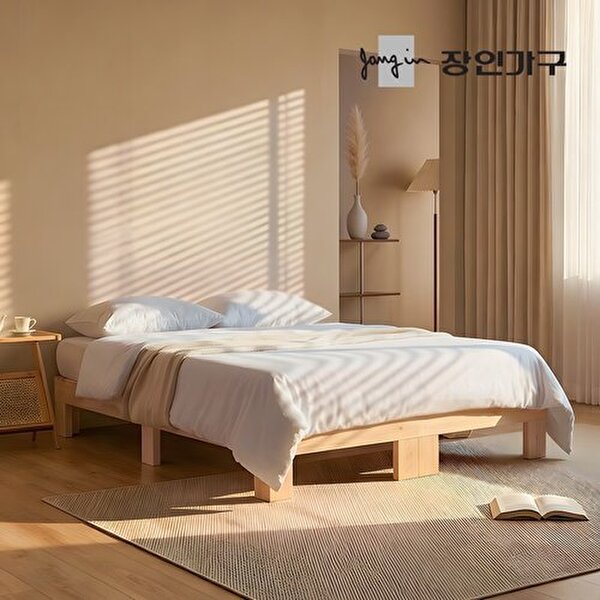 장인가구 온숨 편백나무 통원목 평상형 무헤드 H300 침대 K이미지입니다. 누르면 해당 게시물로 새창이동합니다.